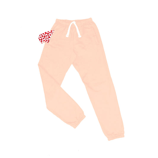 End of the Roll Sweatpants (Pink Fleece - Fluffy Interior)