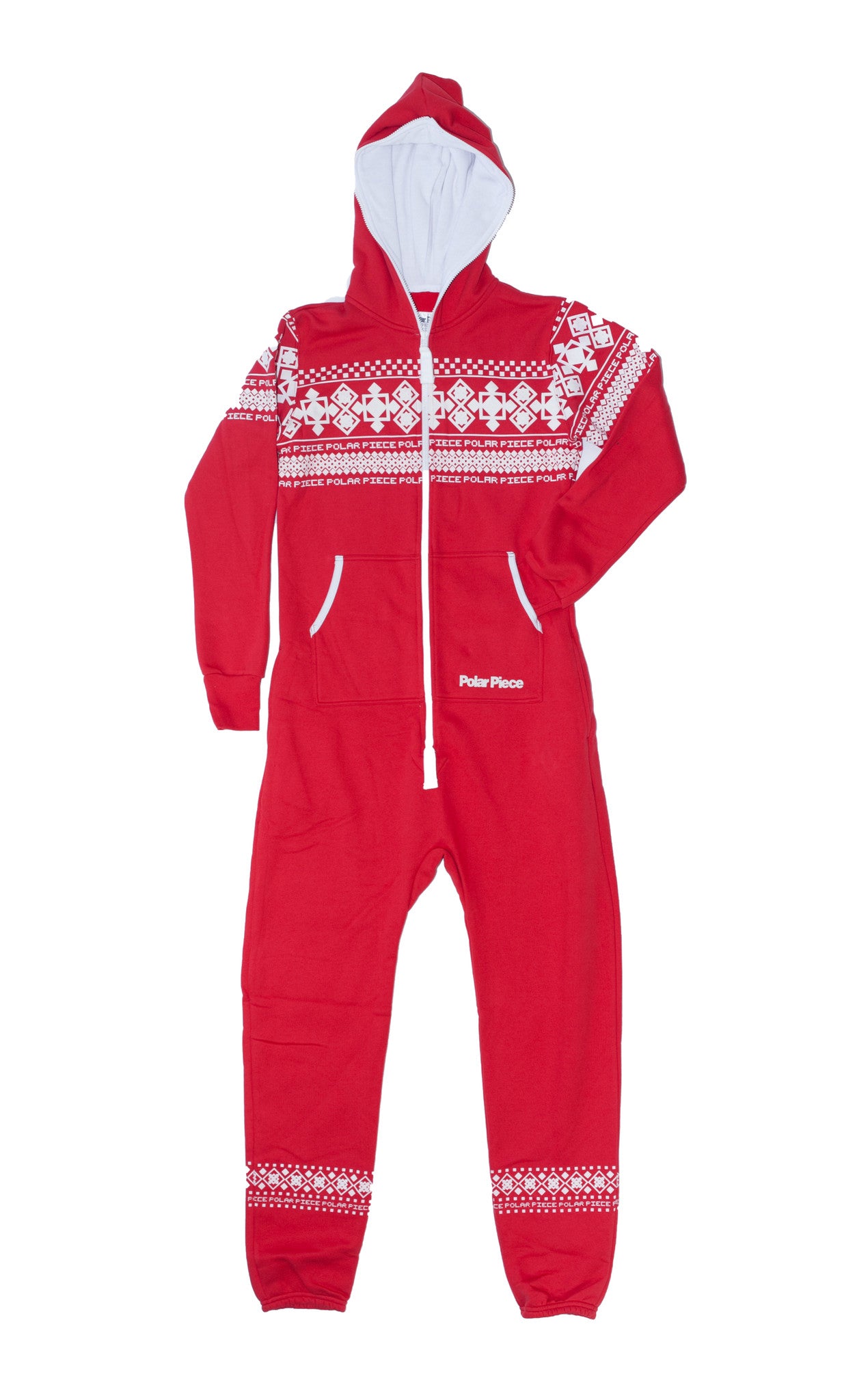 Kids Canadian Red PolarPiece with Arctic Print - PolarPiece | Simply Canadian