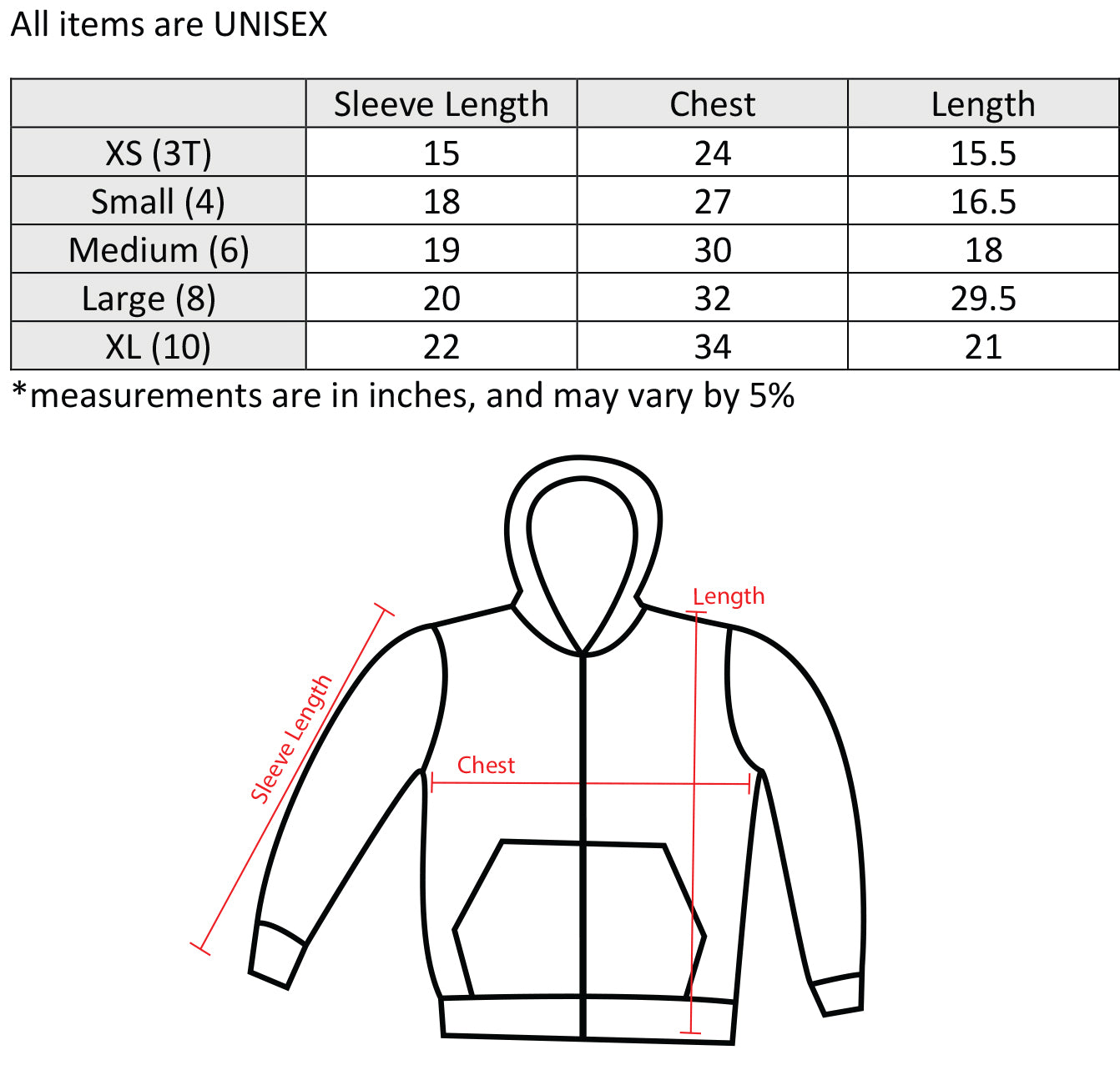 Kids Zip Hoodie (Black Pepper)