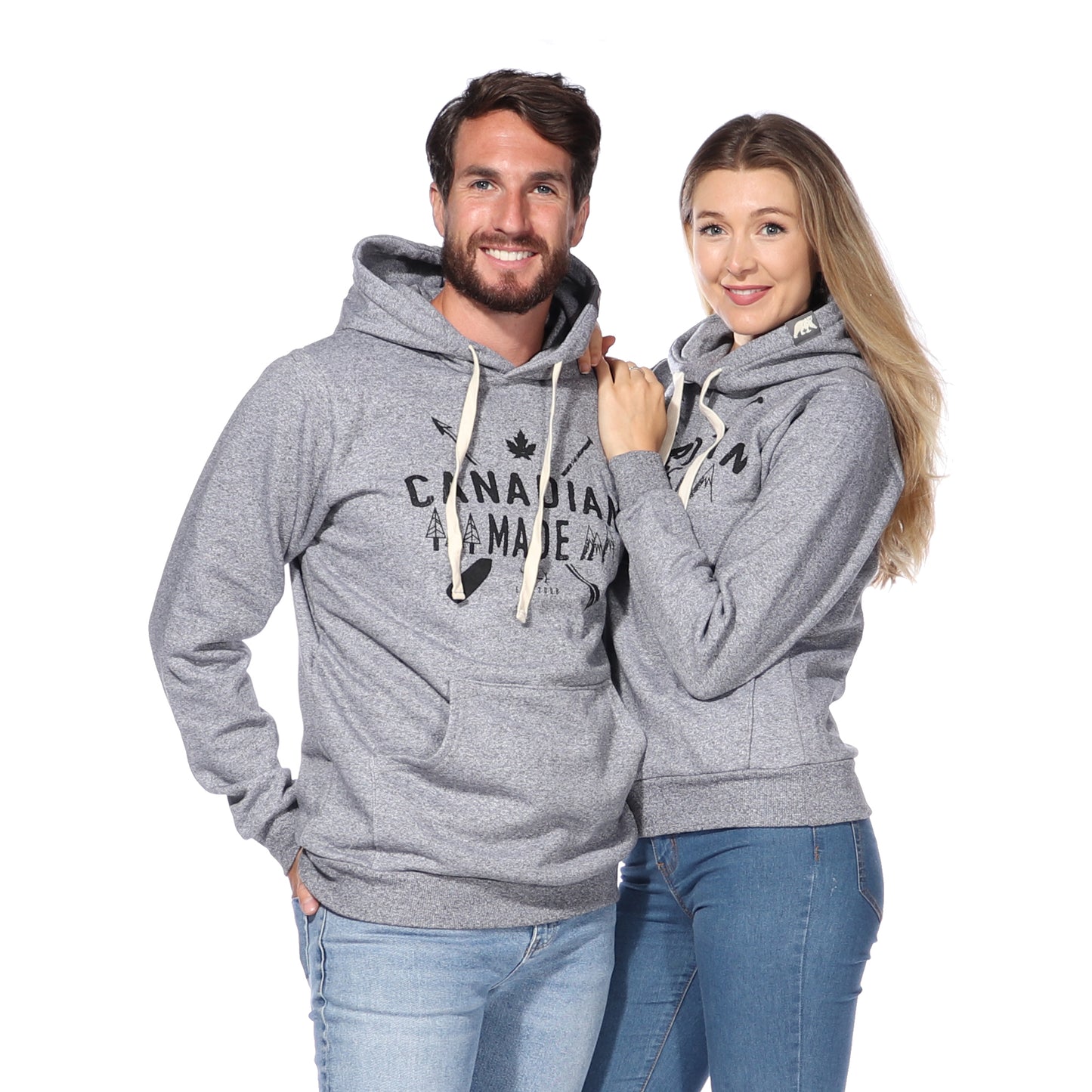 Canadian Made Pullover Hoodie (Salt & Pepper)