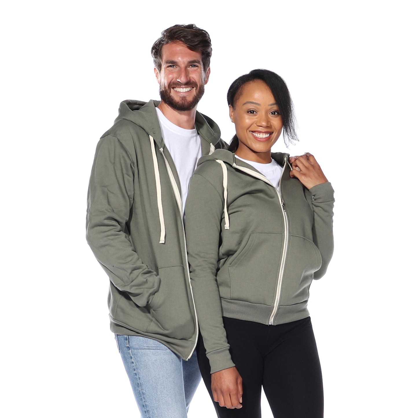 Zip Hoodie (Army Green)