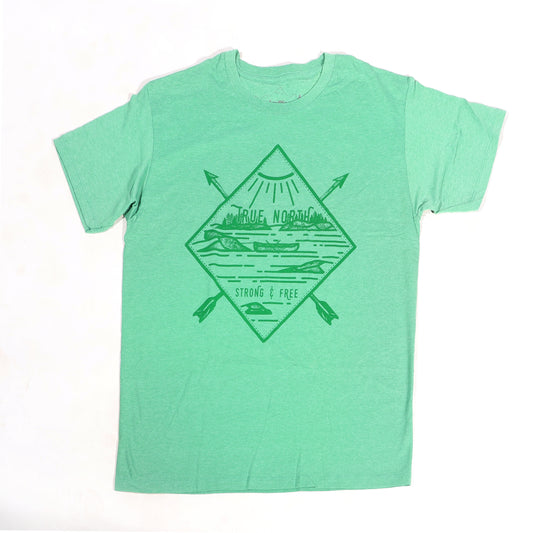 Discontinued Sale Tee: True North Diamond (Green)
