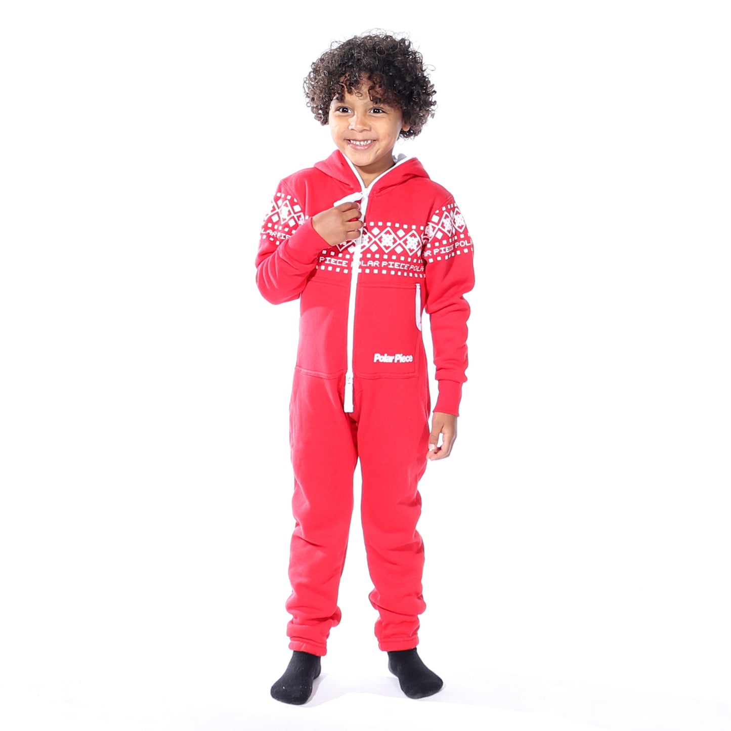 Kids Arctic Print Onesie (Canadian Red)