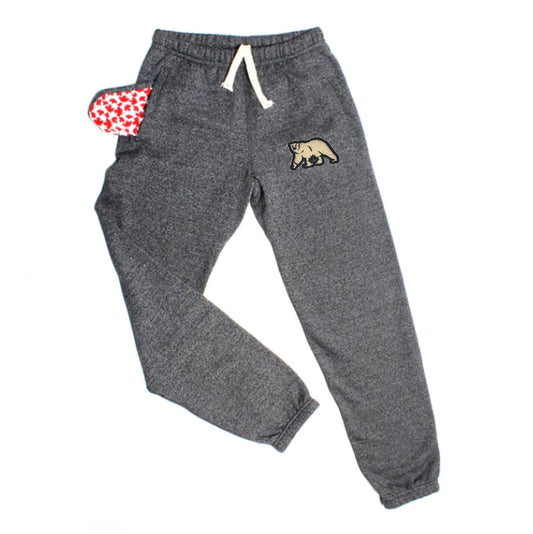 Fluffy Bear Sweatpants (Black Pepper)