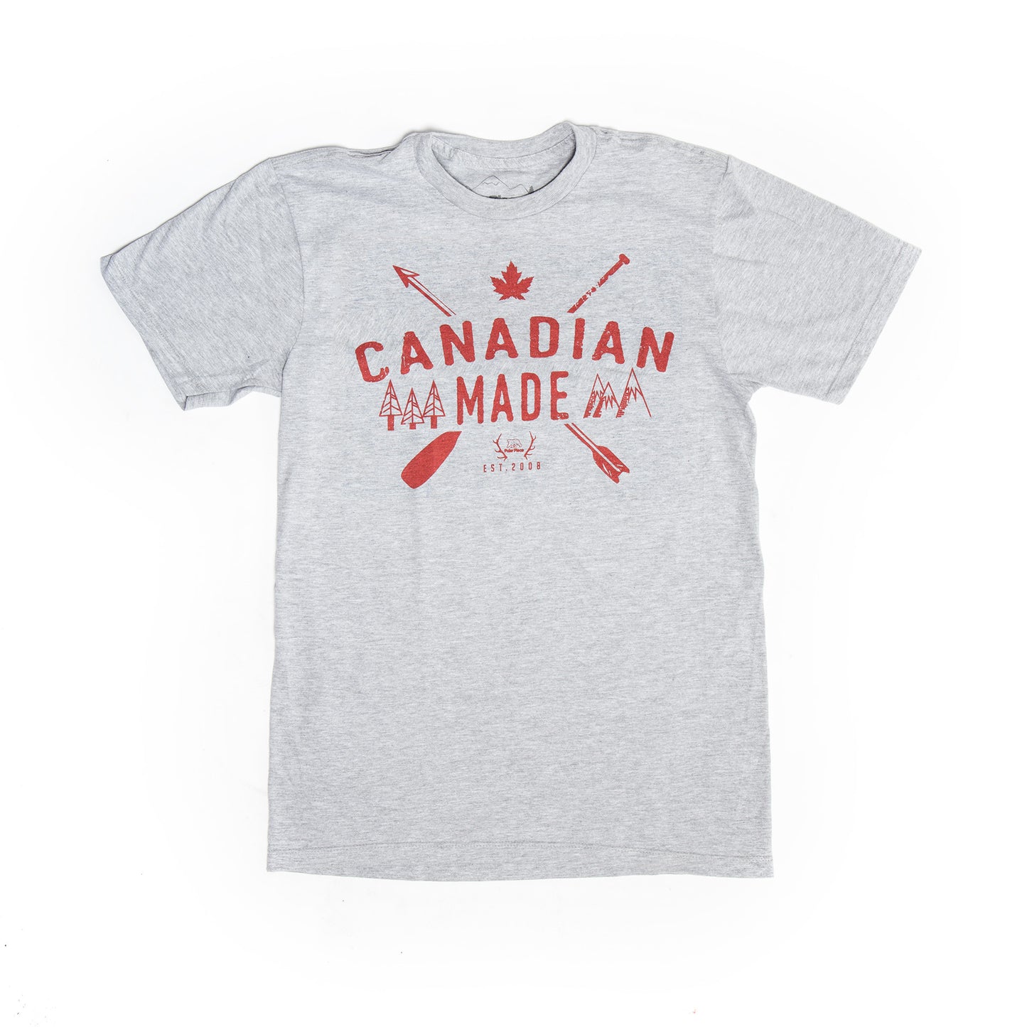 Heather Grey Canadian Made T-Shirt - PolarPiece | Simply Canadian
