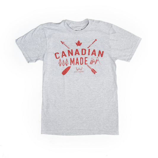 Heather Grey Canadian Made T-Shirt - PolarPiece | Simply Canadian