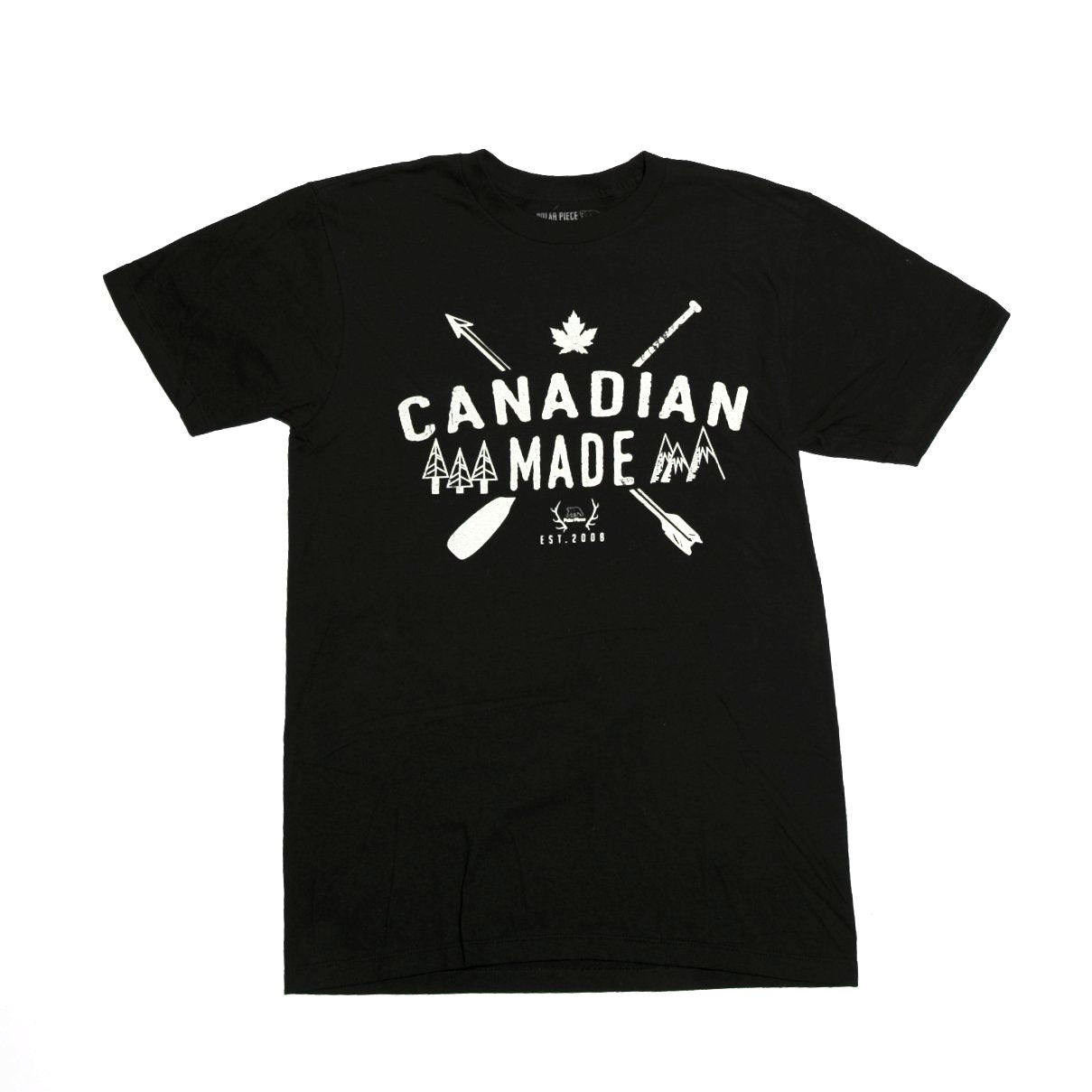 Black Canadian Made T-Shirt - PolarPiece | Simply Canadian