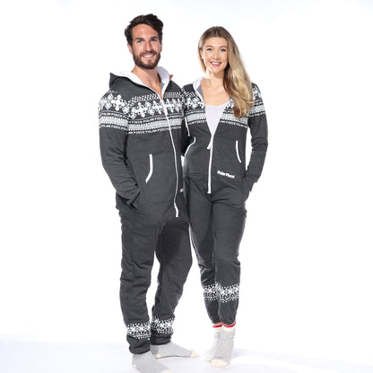 Arctic Print Onesie (Charcoal)