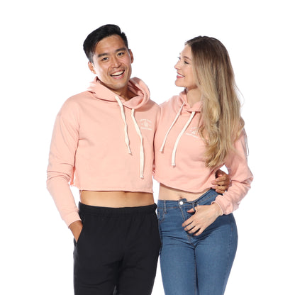 Crop Hoodie (Pink)