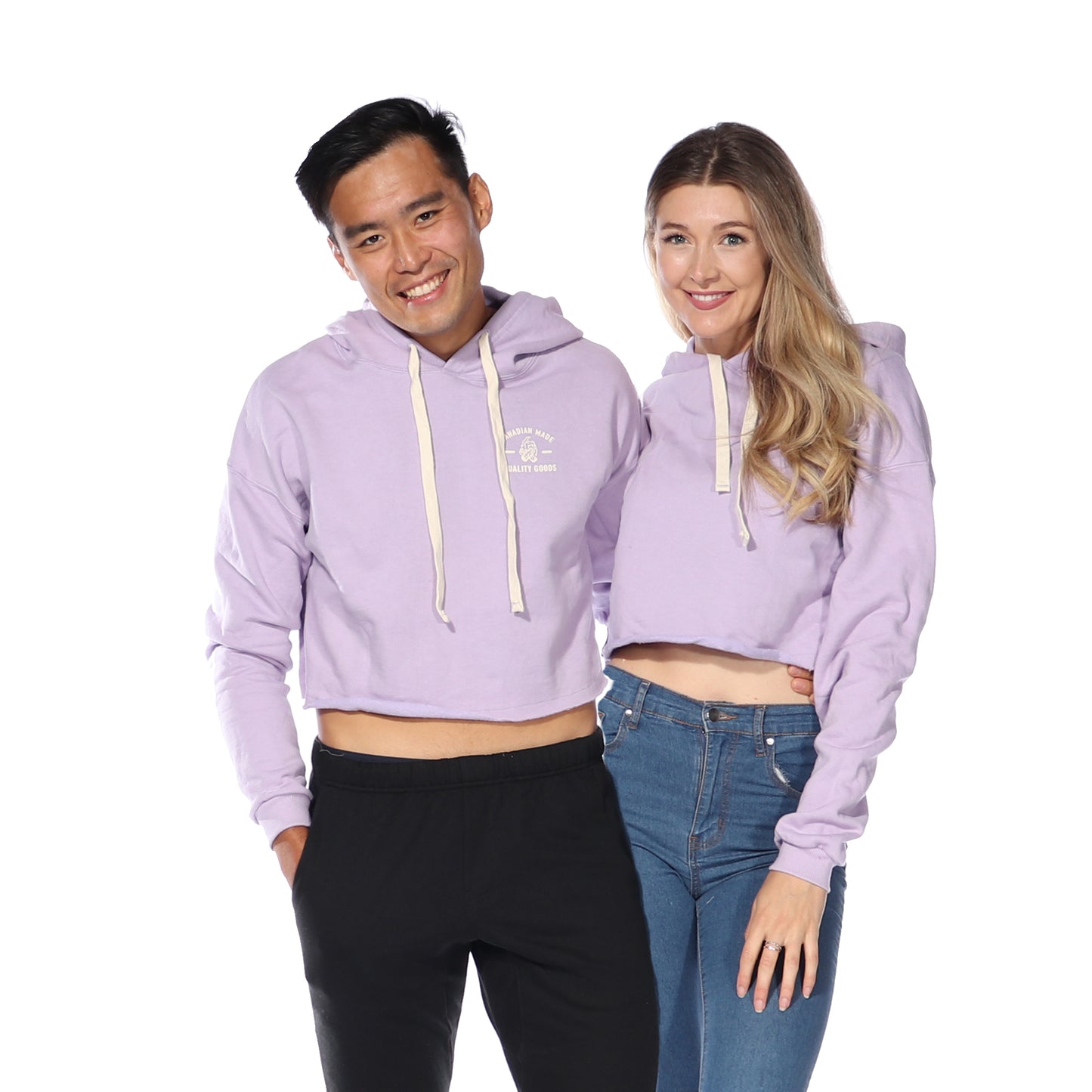 Crop Hoodie (Lavender)